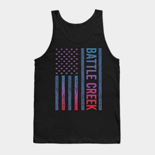 Blue Red Flag - Battle Creek Tank Top